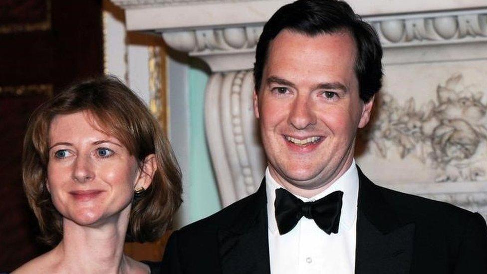 Frances and George Osborne in 2010