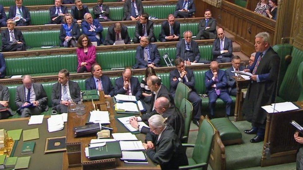 John Bercow speaking in the House of Commons