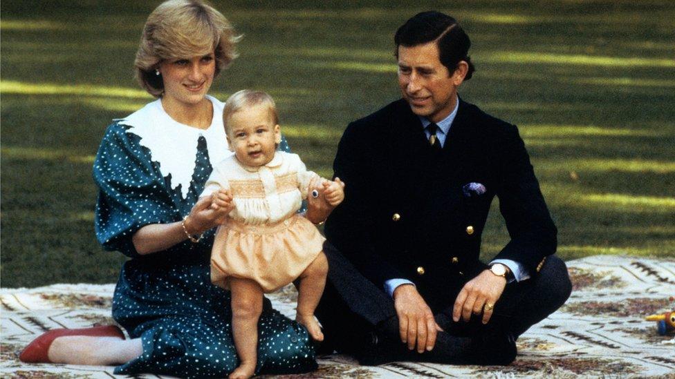 Diana, Charles and William