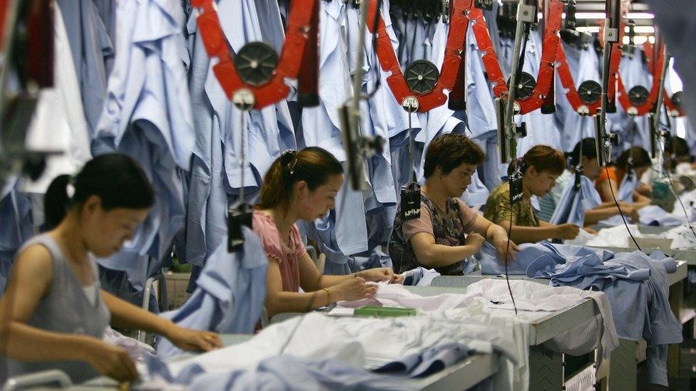 Chinese factory workers