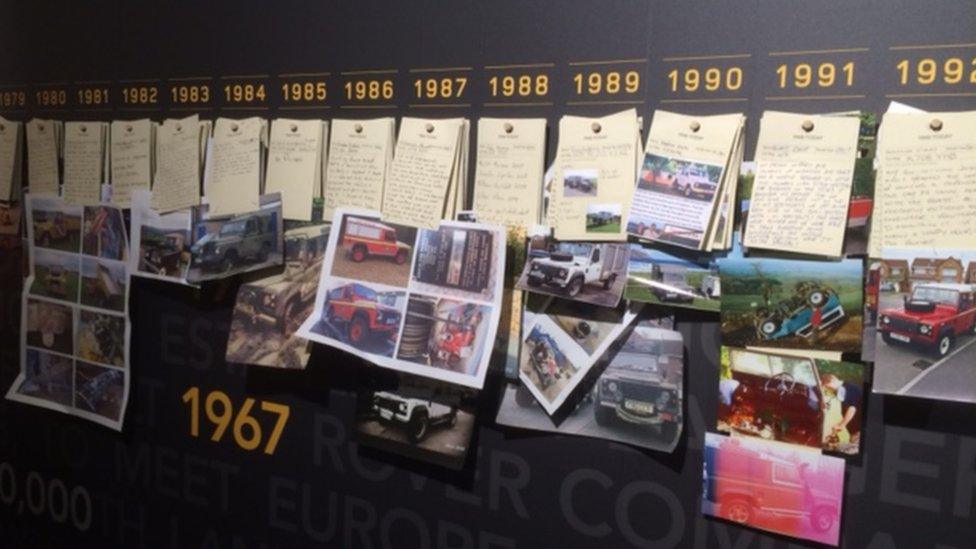 Land Rover Defender memory wall