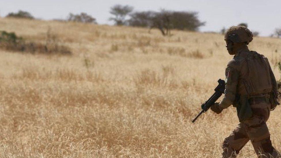 A soldier in northern Burkina Faso in 2019.