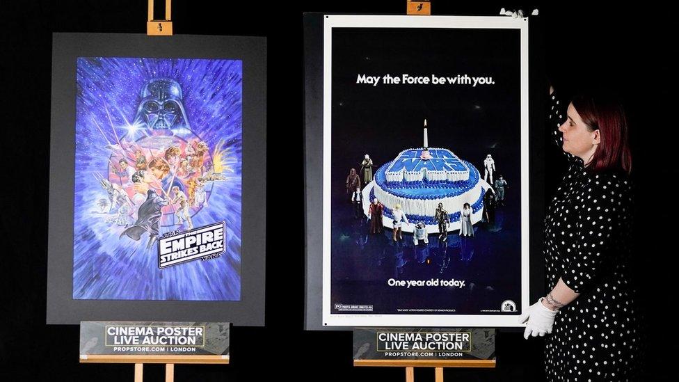 Two rare Star Wars posters.