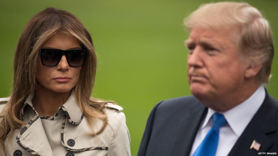 Melania and Donald Trump