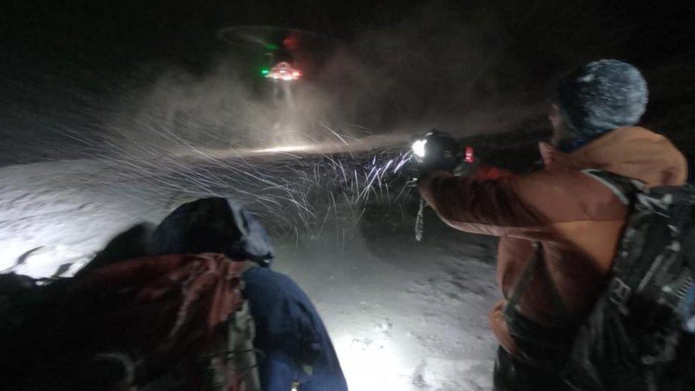 Rescue on Ben Nevis