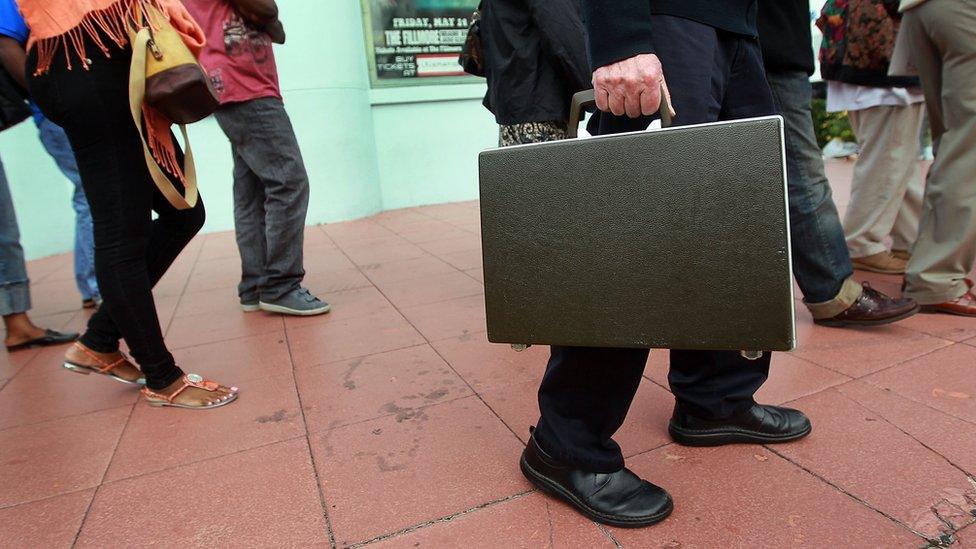 Man with briefcase