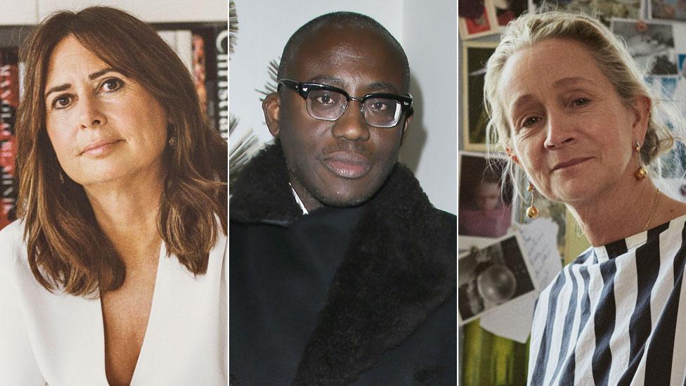 Alexandra Shulman, Edward Enninful and Lucinda Chambers