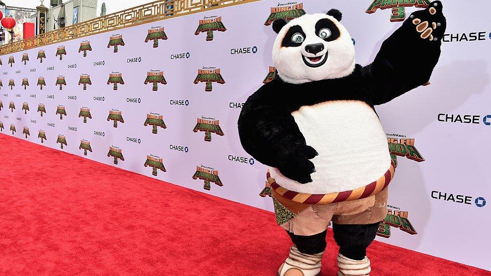 Po attends the premiere of Kung Fu Panda 3 on 16 January, 2016 in Hollywood, California