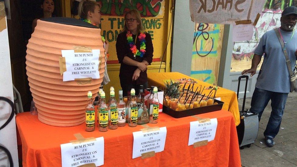 Rum punch stall