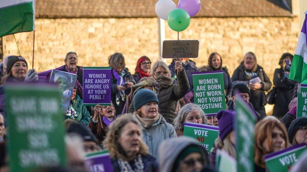 Women's right protest