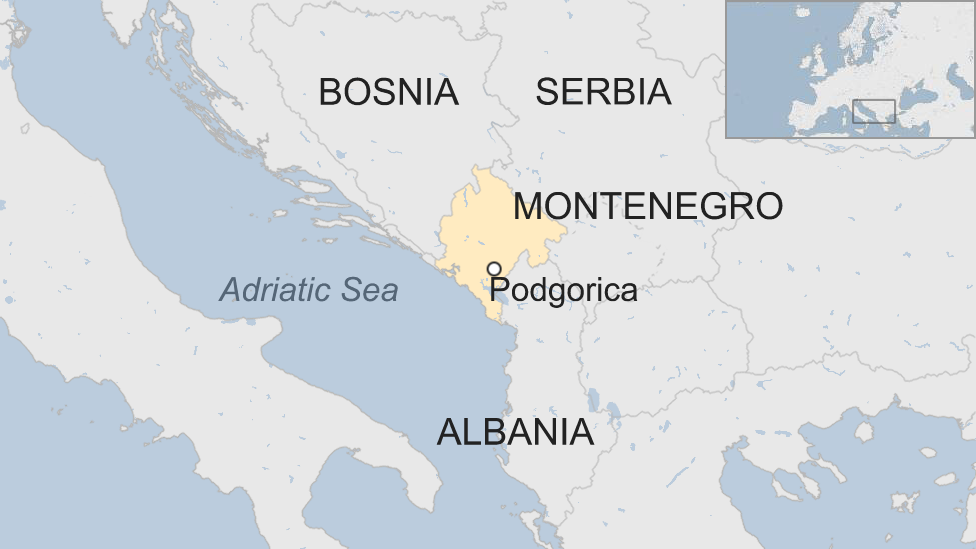 Map of Montenegro