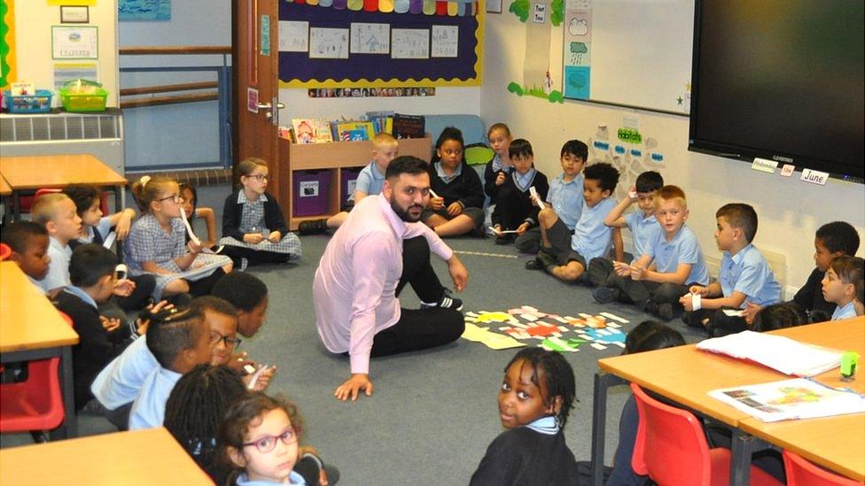 Pupils at St Matthew's Primary School