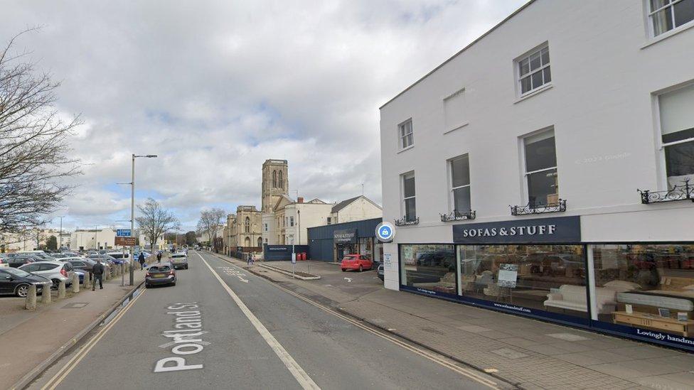 Portland Street in Cheltenham