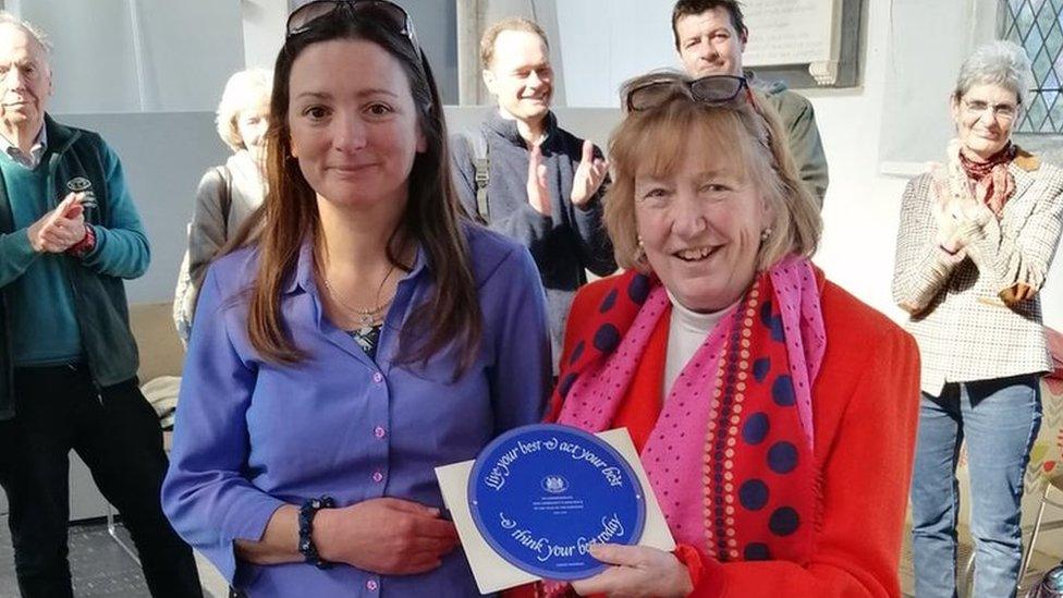 CCN Manager Melanie Wheeler, with CCN Patron and Lord Lieutenant of Norfolk Lady Pippa Dannatt