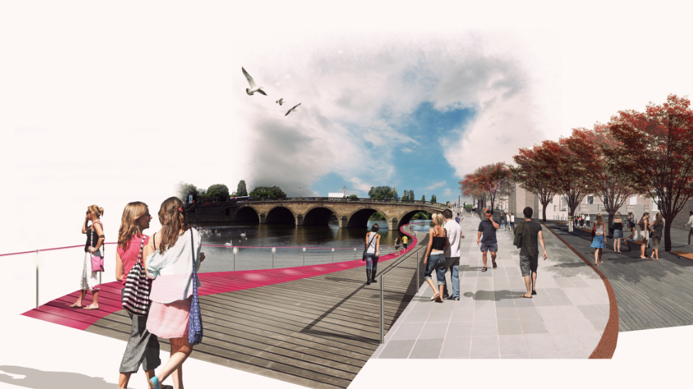 Serpentine Walkway at South Quay