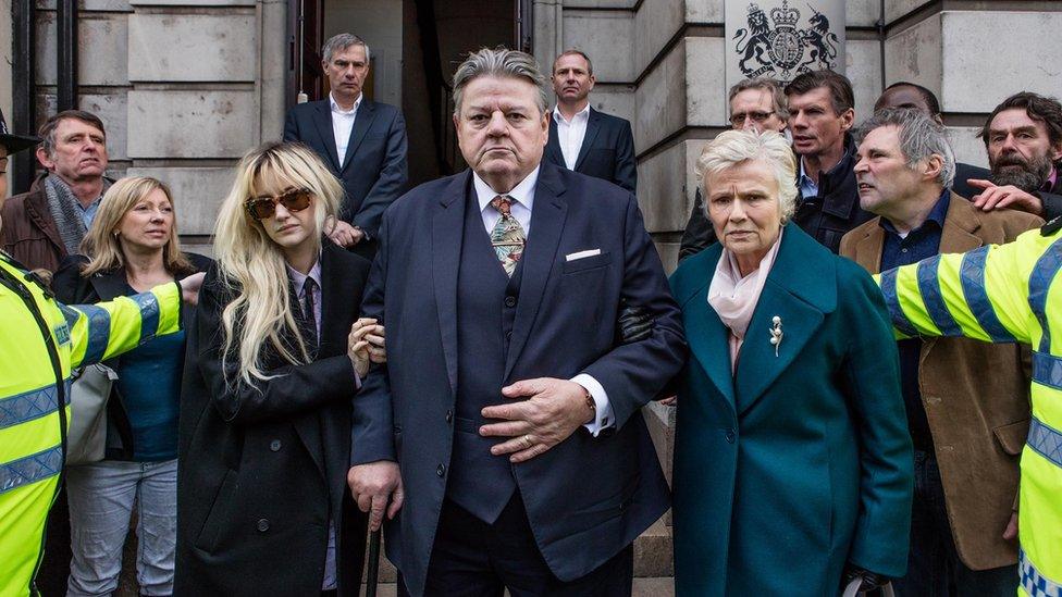 Andrea Riseborough, Robbie Coltrane and Julie Walters