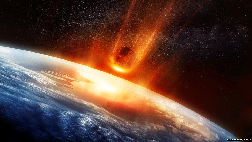 meteor entering earth's atmosphere