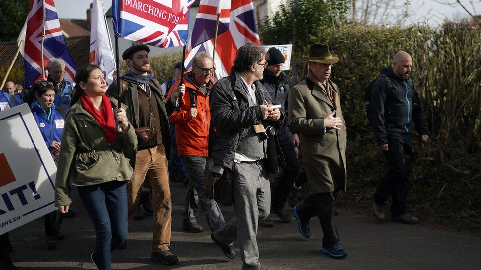 March to Leave protesters