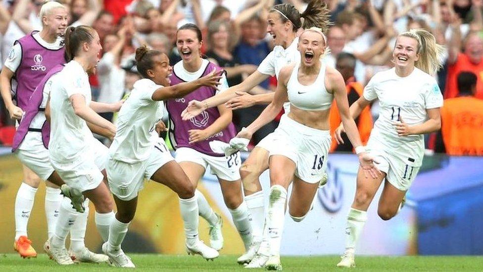 England celebrate