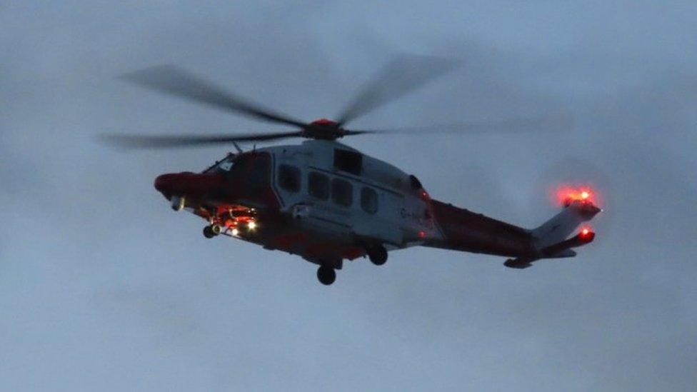 Coastguard helicopter