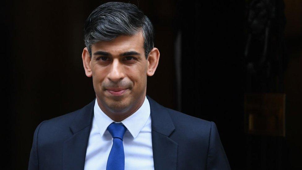 Rishi Sunak, UK prime minister, departs 10 Downing Street to attend a questions and answers session in parliament in London, UK, on Wednesday, March 20, 2024. Sunak is hoping the Bank of England can begin cutting interest rates soon enough for voter to feel the relief before his Conservatives face Keir Starmer's resurgent Labour Party in an election expected in the "second half" of the year. Photographer: Chris J. Ratcliffe/Bloomberg via Getty Images