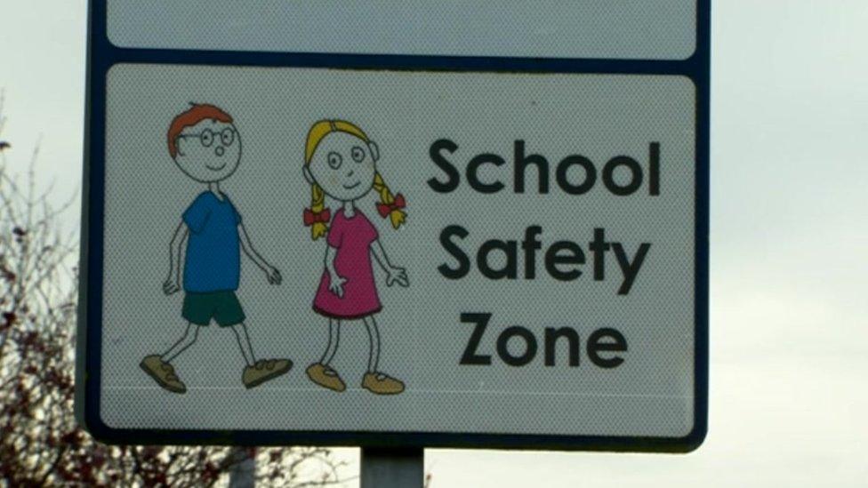 School safety sign