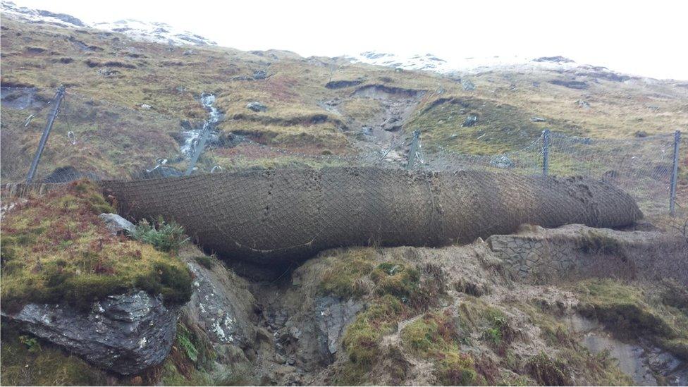 A83 Rest and Be Thankful landslip