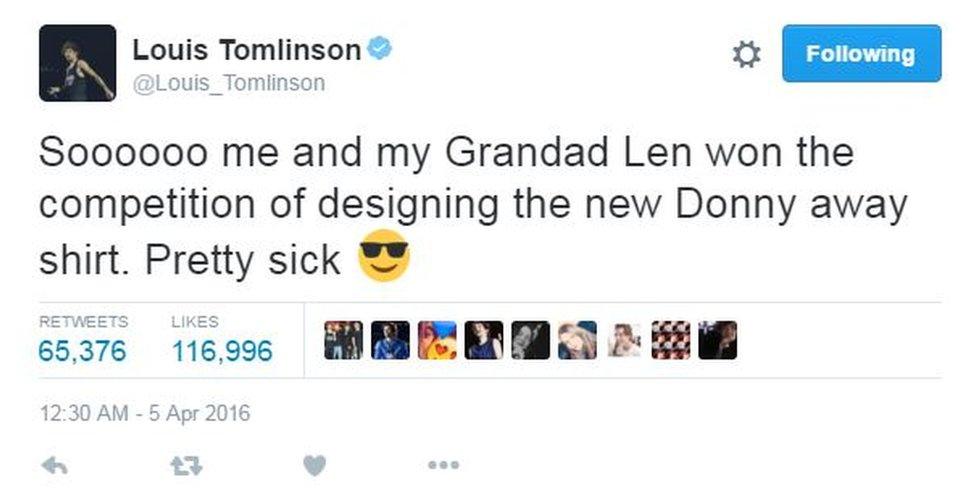 Louis Tomlinson Tweet