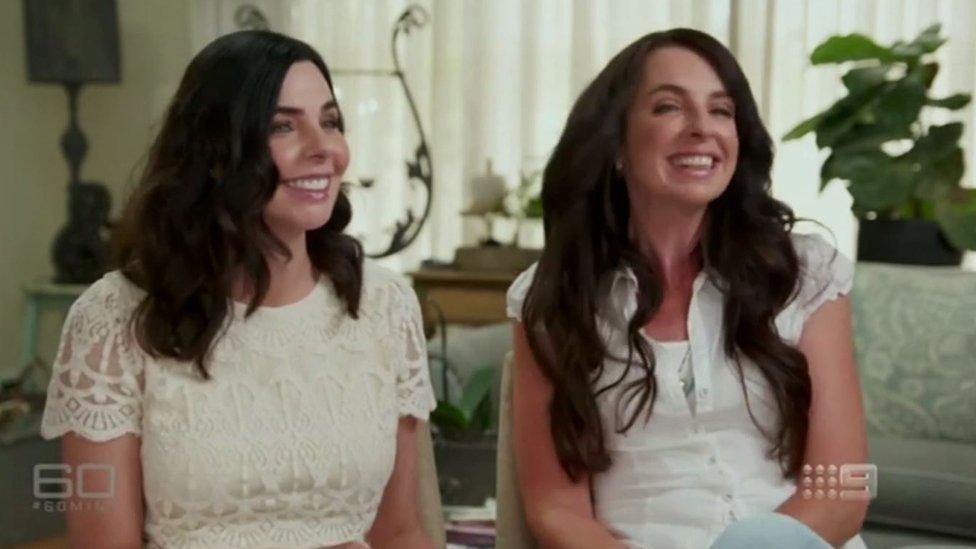 Joanne Lees, left, with her sister Jess