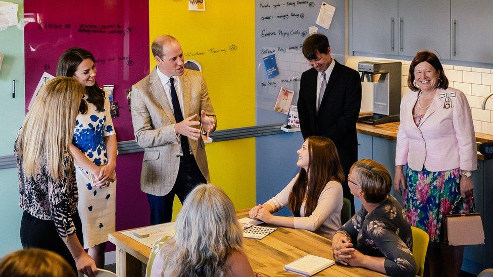 The Lord-Lieutenant of Bedfordshire meeting the Duke and Duchess of Cambridge