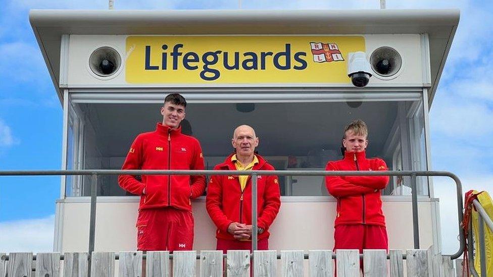 John and RNLI volunteers