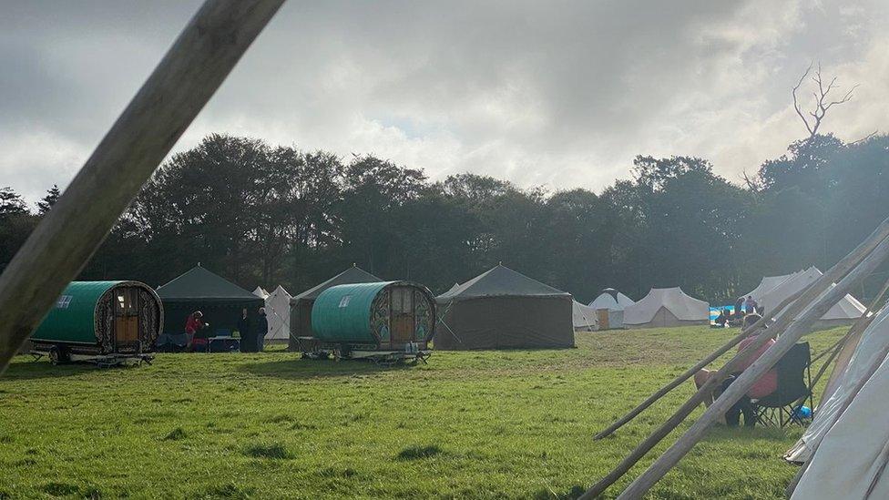 Festival campsite