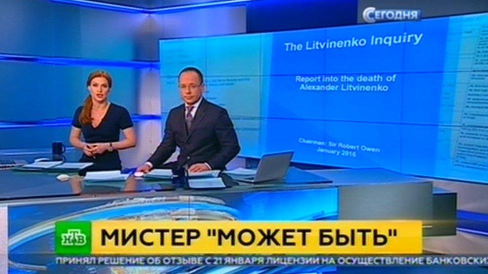 Moscow's NTV calls report author Mister Maybe