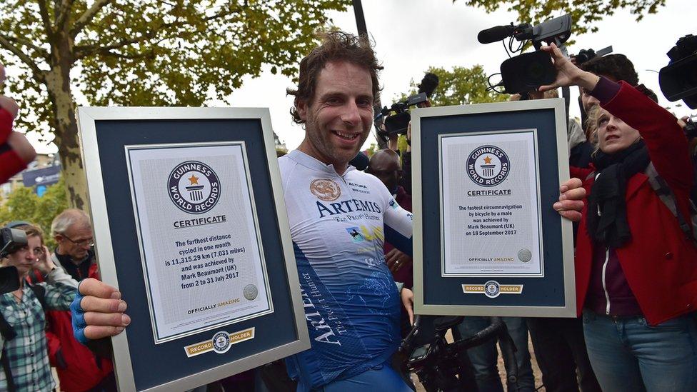 Cyclist Mark Beaumont