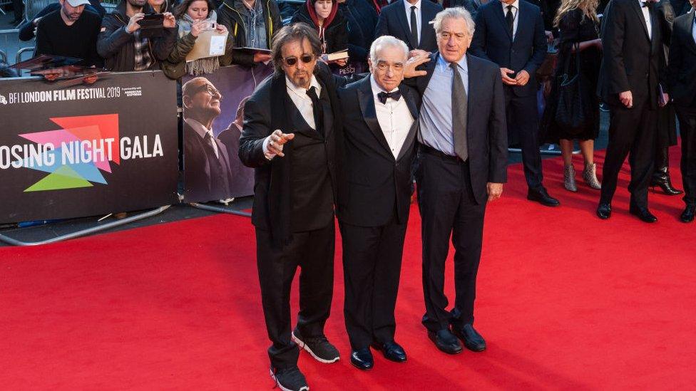 Al Pacino, Martin Scorsese and Robert De Niro at the closing night of last year's BFI London film festival