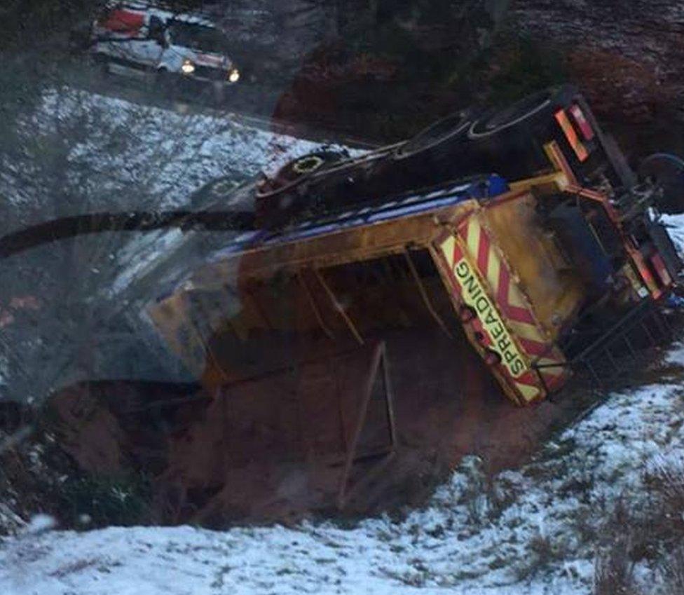 gritter accident