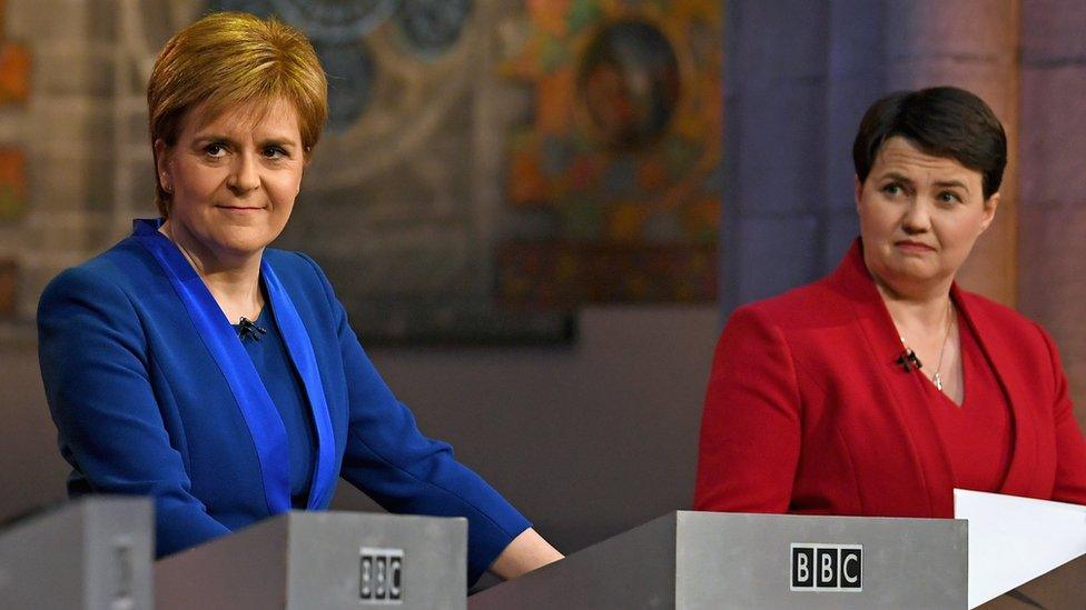 Nicola Sturgeon and Ruth Davidson