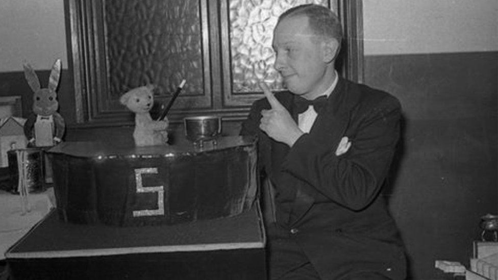 Earliest photo of Sooty and Harry Corbett