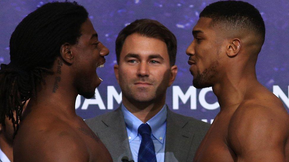 Martin and Joshua face off at the weigh-in