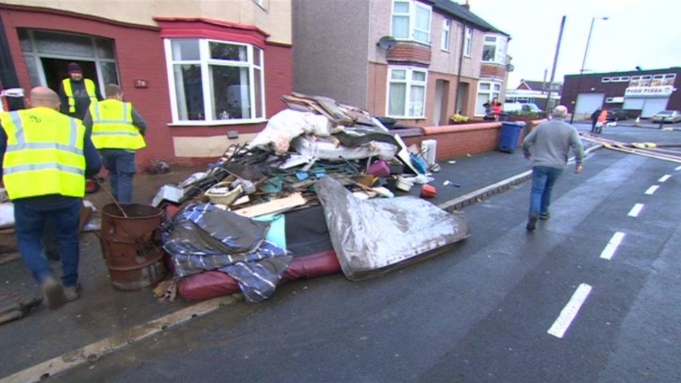 The clean-up in Bentley