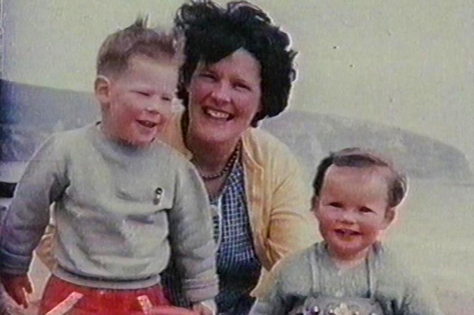 Anthea with her two eldest children, Jonathan and Christine