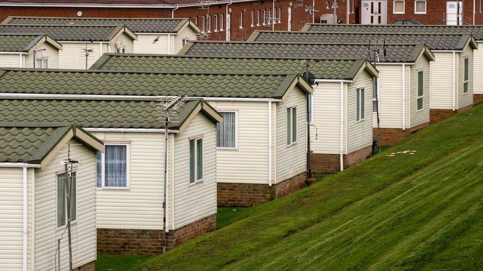 Caravans at Canvey Island, Essex