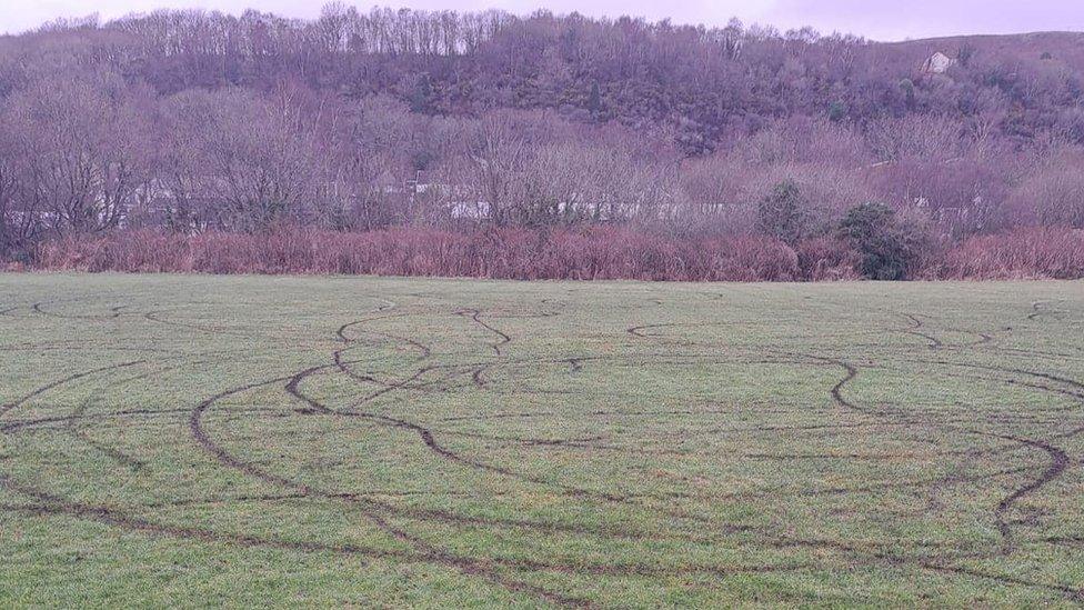 Damaged pitch