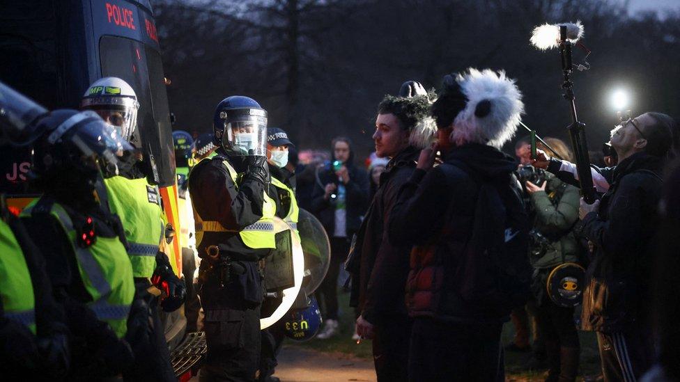 Anti-lockdown protesters