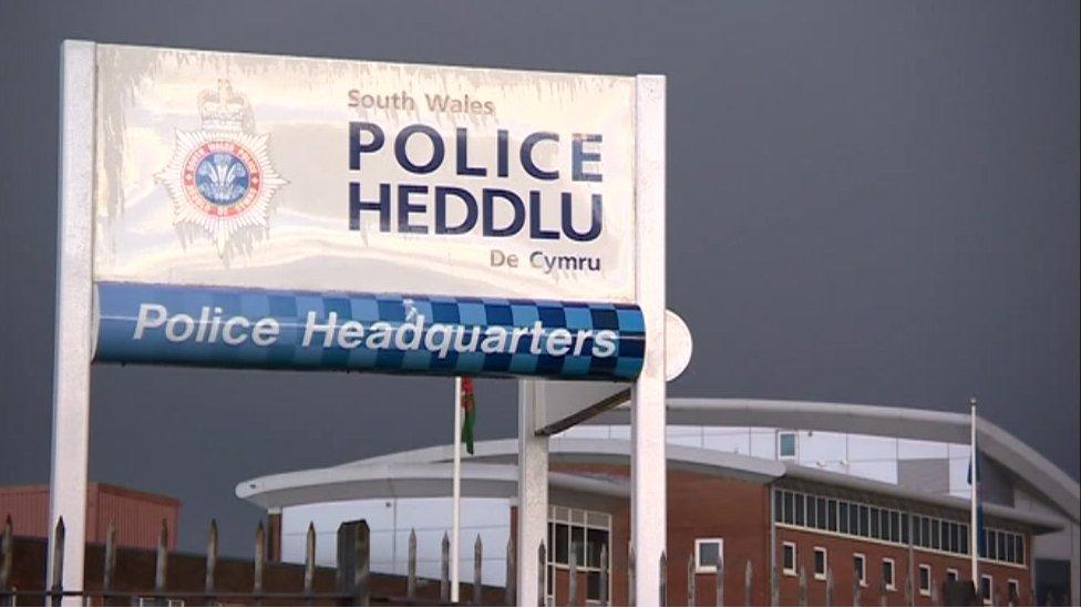 South Wales Police sign