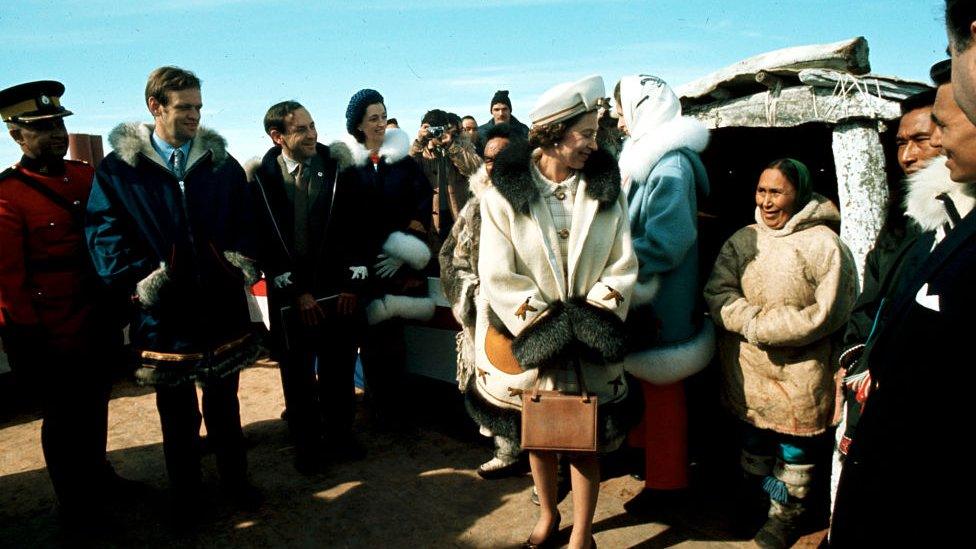 Queen Elizabeth in Canada, 1970.