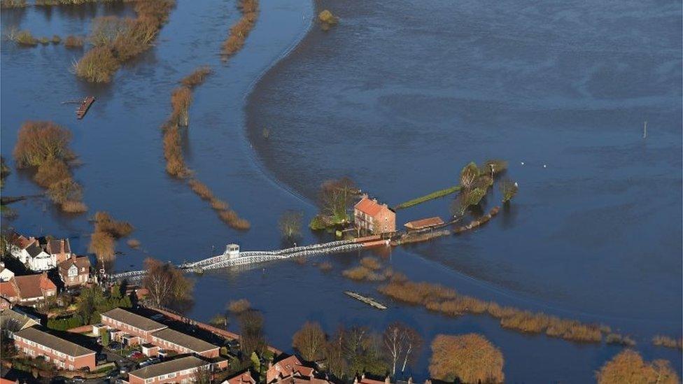 Flooding in Cawood North Yorkshire