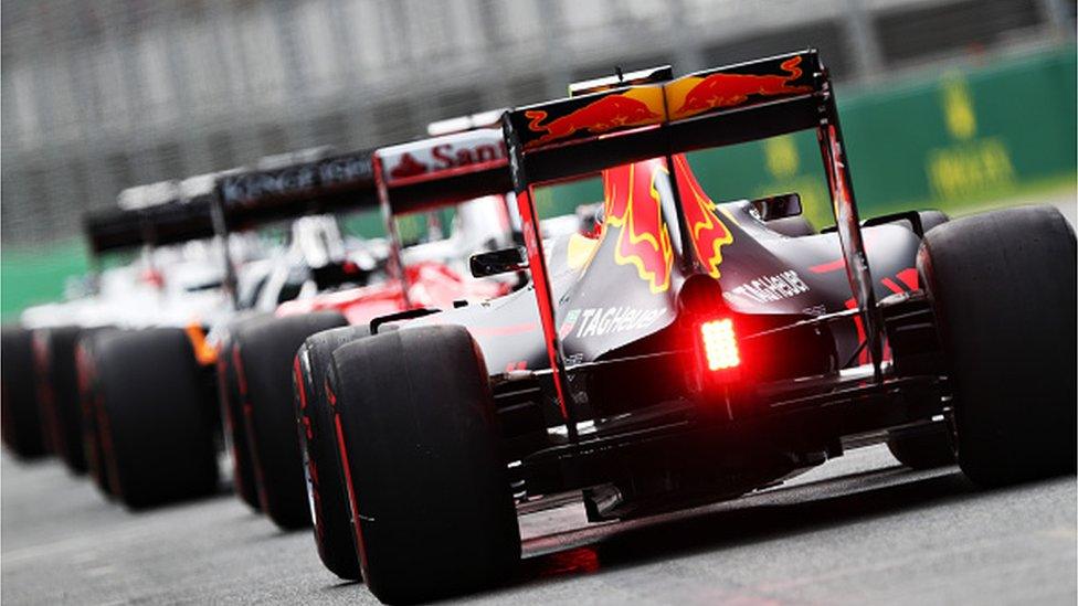 Drivers line up for qualifying in Melbourne