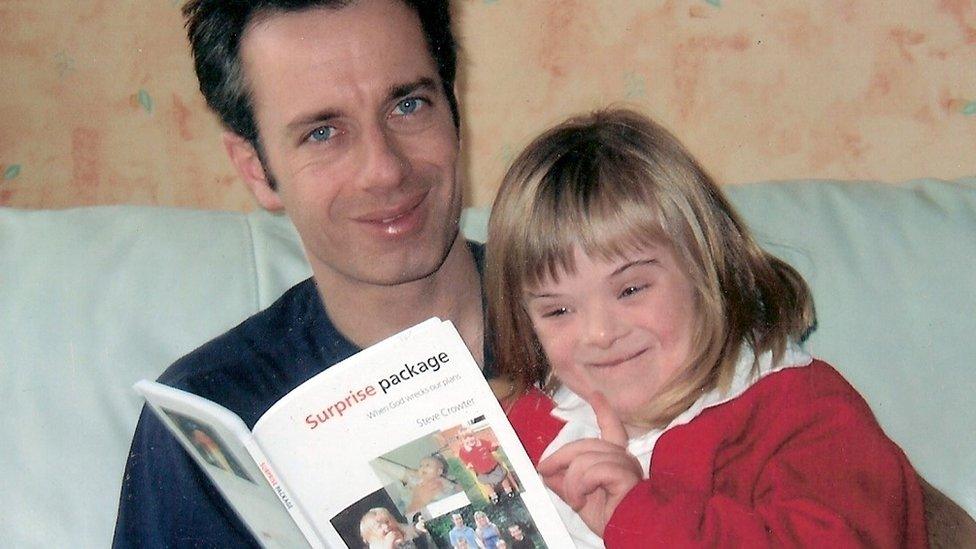 Steve with Heidi, holding the book