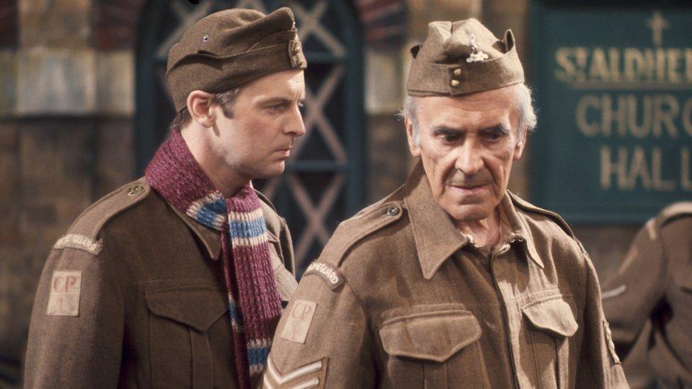 Ian Lavender and John Le Mesurier in Dad's Army